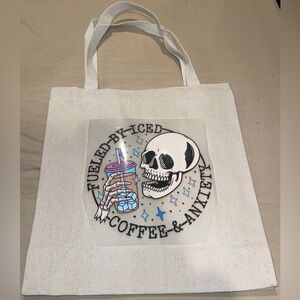 Fueled By Iced Coffee & Anxiety Tote Bag